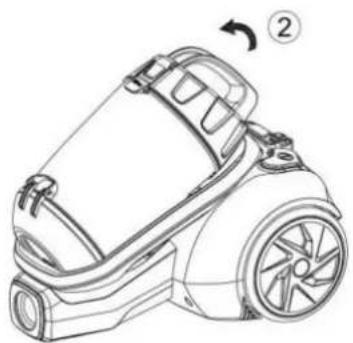 Sauber V60 - Nettoyer le BAC à poussière - 2
