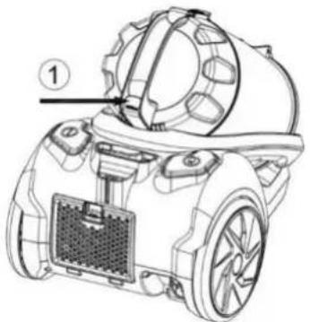 Sauber V60 - Nettoyer le BAC à poussière - 1