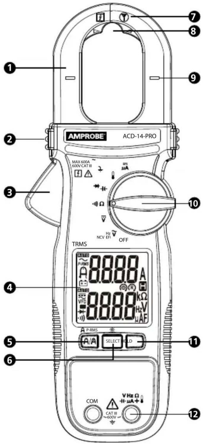 AMPROBE ACD-14-PRO MAX 600A 600V CAT III TRMS OFF P-RMS SELECT HOLD COM CAT III ~600V Hz NCV EF Ω A A A A A A A A A A A A A A A A A A A A A A A A A A A A A A A A A A A A A A A A A A A A A A A A A A 1 2 3 4 5 6 7 8 9 10 11