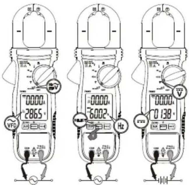 0000A 2865V VFD 0000A 6002 Hz 0000A 0138V