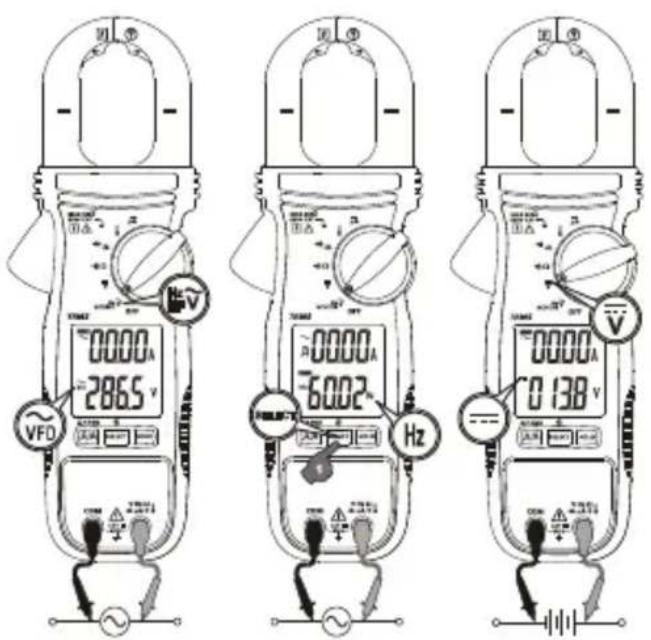 VFD 0000A 286.5 V -0000A -6002 Hz 0138 V