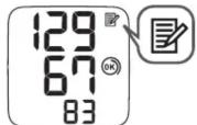OMRON RS2 HEM6121D - Pour afficher les mesures stockées dans la mémoire - 1