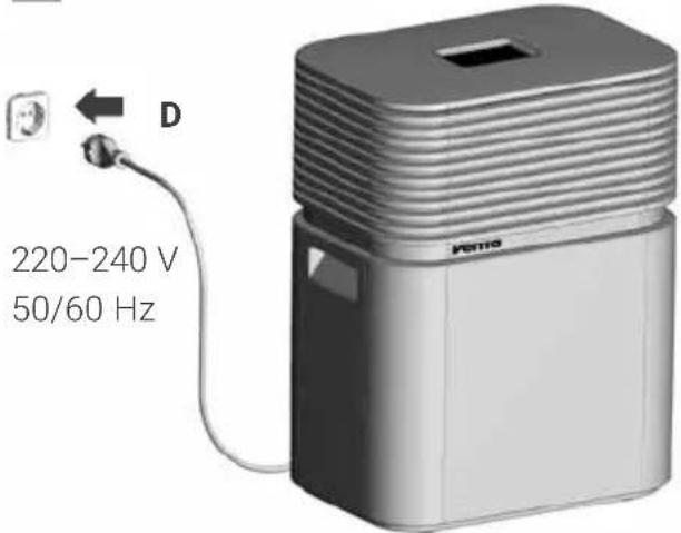 220-240 V 50/60 Hz PETTO