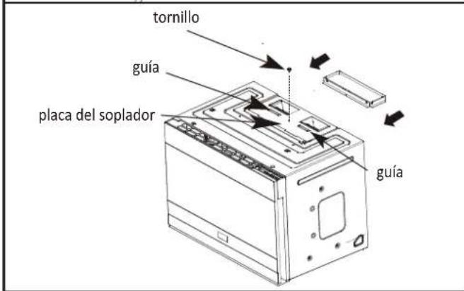 tornillo guía placa del soplador guía