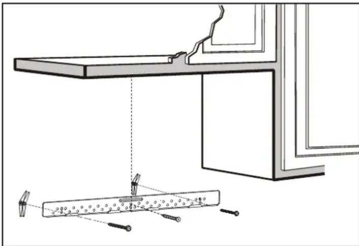 espaciado para alterna más que el grosor de la pared tuerca de mariposa placa de montaje 5/8" pared extremo del perno el tornillo de la máquina