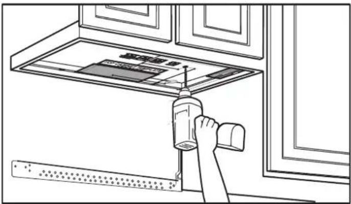 DANBY DOM014401G1 - Usando la plantilla del gabinete superior - 1
