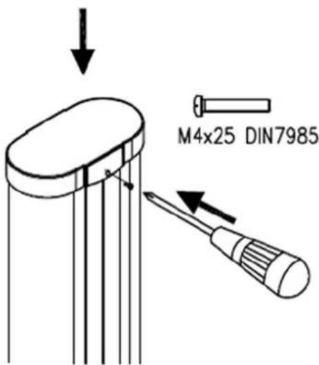 OPTEX RADIOPLEX II - Installation d'une colonne double direction avec fixation au sol. - 6
