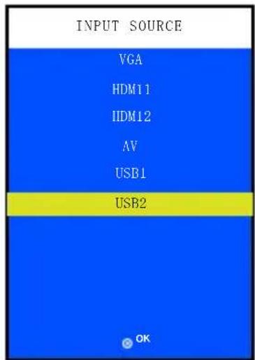 Yaber Y31 - Selección la fuente de entrada - 1