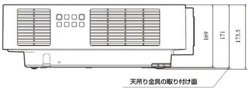 SONY VPLFHZ85 - 寸法圖 - 2