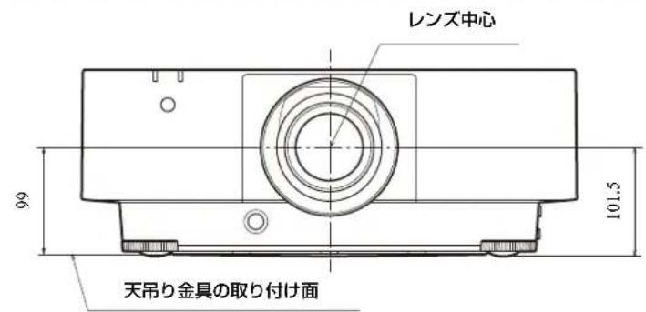 SONY VPLFHZ85 - 寸法圖 - 1