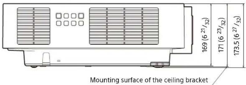SONY VPLFHZ85 - Dimensions - 2