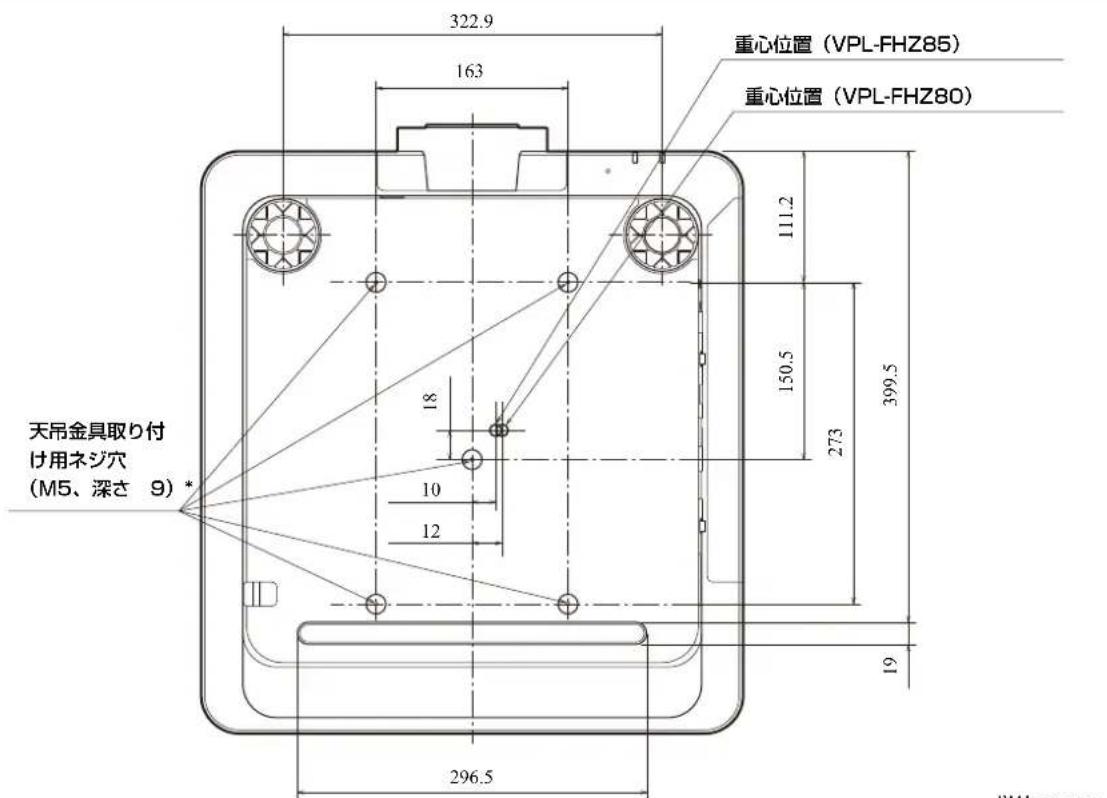 SONY VPLFHZ85 - 寸法圖 - 4