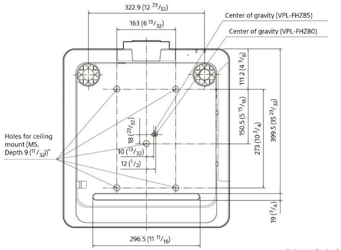 SONY VPLFHZ85 - Dimensions - 4