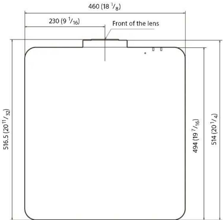 SONY VPLFHZ85 - Dimensions - 3