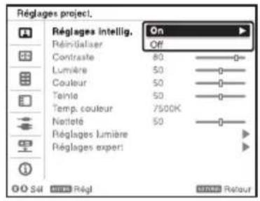 SONY VPLFHZ75 - Optimisation automatique des réglages du projecteur - 1