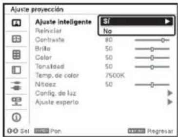 SONY VPLFHZ75 - Optimización automática de los ajustes del proyector - 1