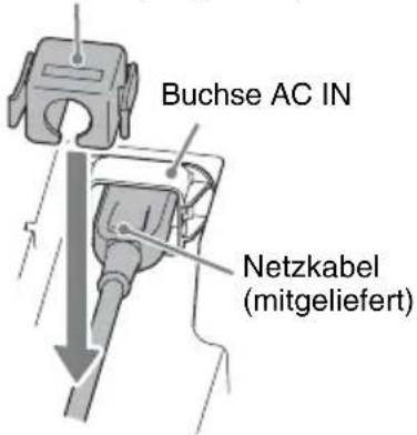 SONY VPLFHZ75 - Anschließen des Netzkabels - 1