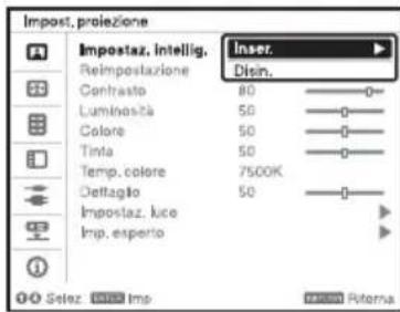 SONY VPLFHZ75 - Ottimizzazione automatica delle impostazioni del proiettore - 1