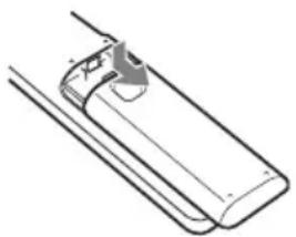 SONY VPLFHZ75 - Einlegen der Batterien - 1