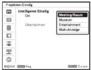 SONY VPLFHZ75 - Automatische Optimierung der Projektoreinstellungen - 2