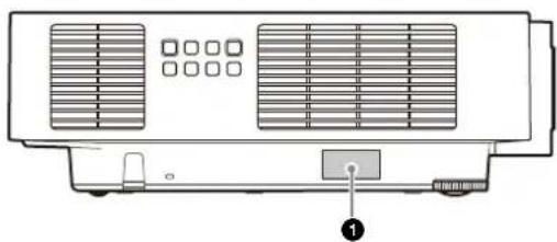 SONY VPLFHZ80 - Información sobre la posición de las etiquetas - 2