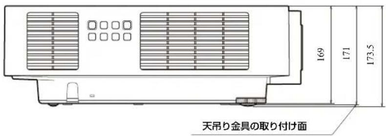 SONY VPLFHZ80 - 寸法図 - 2