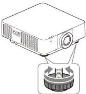 SONY VPLFHZ80 - Regolazione dell'inclinazione del proiettore con i supporti anteriori (regolabili) - 1