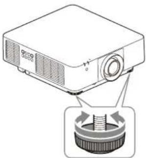 SONY VPLFHZ80 - Réglage de l'inclinaison du projecteur à l'aide des pieds avant (réglables) - 1