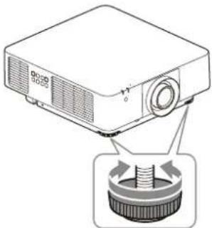 SONY VPLFHZ80 - Ajuste de la inclinación del proyector con las patas delanteras (ajustables) - 1
