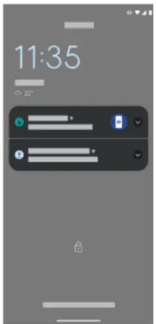 MOTOROLA Edge 30 Fusion - À propos de votre écran de verrouillage - 1