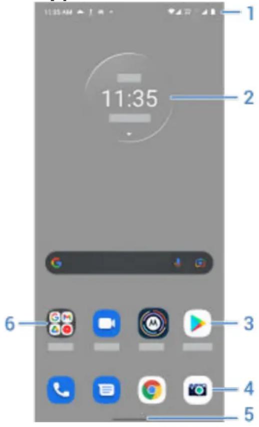 MOTOROLA Edge 30 Fusion - Qu'apparaît à l'écran ? - 1