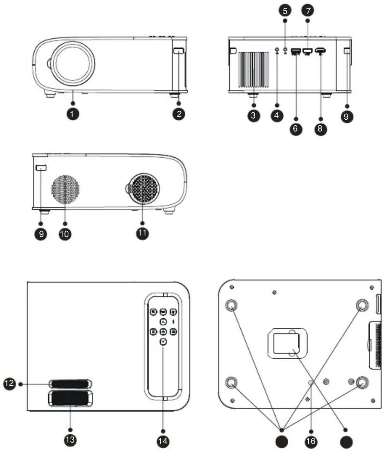 Yaber Pro V8 - Aperçu du projecteur - 1