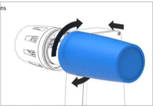 Derksen PHOS 45 rotator outdoor - Fermeture de la tête de projection - 2