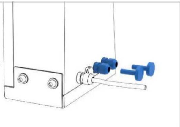 Derksen PHOS 45 rotator outdoor - Connexions pour la commande d'éclairage (en option) DALI / 1-10v - 3