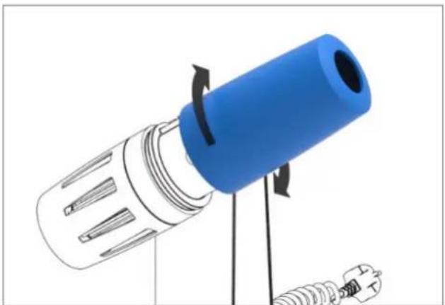 Derksen PHOS 25 indoor - Fermeture de la tête de projection - 1