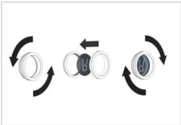 Derksen PHOS 25 downlight - Insertion/remplacement de gobos - 2