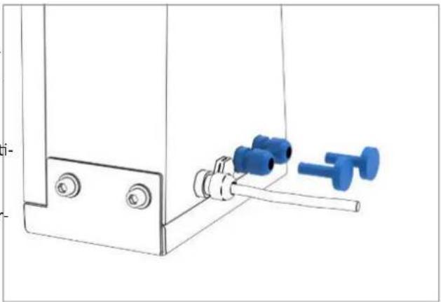 Derksen PHOS 45 rotator indoor - Connexions pour la commande d'éclairage (en option) DALI / 1-10v - 3