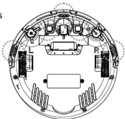 ZACO V5s Pro - Nettoyage des capteurs d'évitement et des broches de recharge automatique. - 2
