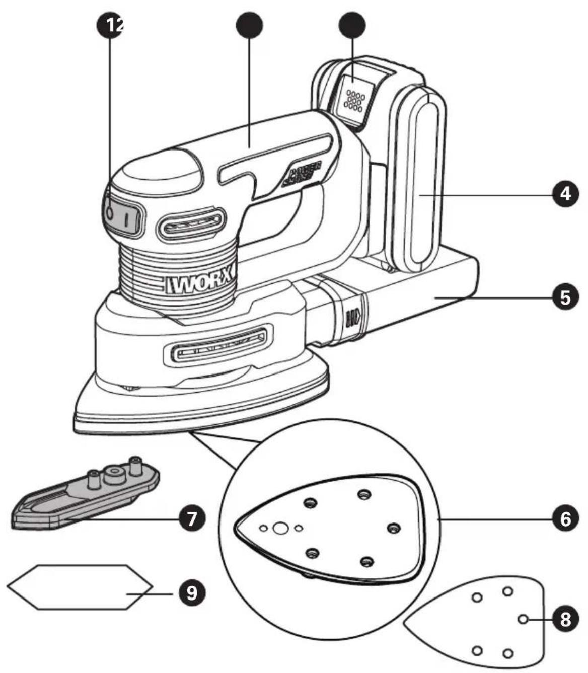 WORX WX822.9 - 1