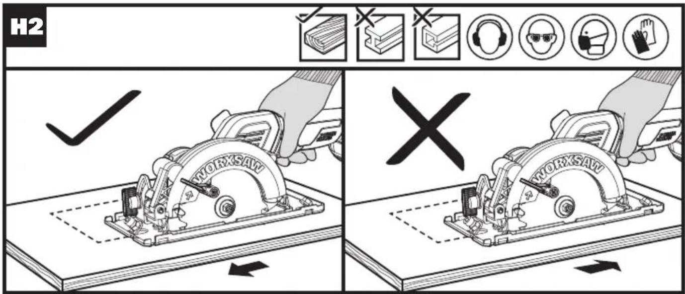 WORX WX531L.X - 20V Cordless Brushless Circularsaw EN - 5