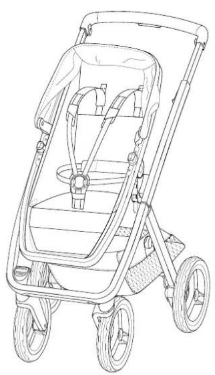 Dubatti Two - Reiswieg+Zit / Carrycot+Seat unit / Liegewanne + Sitz / Nacelle+siège - 2