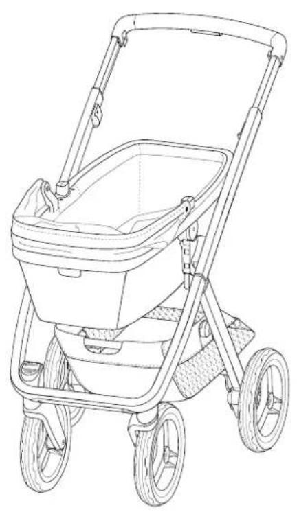 Dubatti Two - Reiswieg+Zit / Carrycot+Seat unit / Liegewanne + Sitz / Nacelle+siège - 1