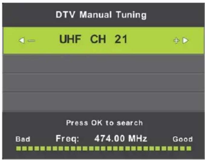 LENCO LED2822 - DTV Manual Tuning - 1
