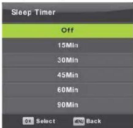 LENCO LED2822 - Sleep Timer (Minuteur de mise en veille) - 1
