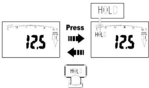 12.5 Press HOLD 12.5 HOLD HOLD