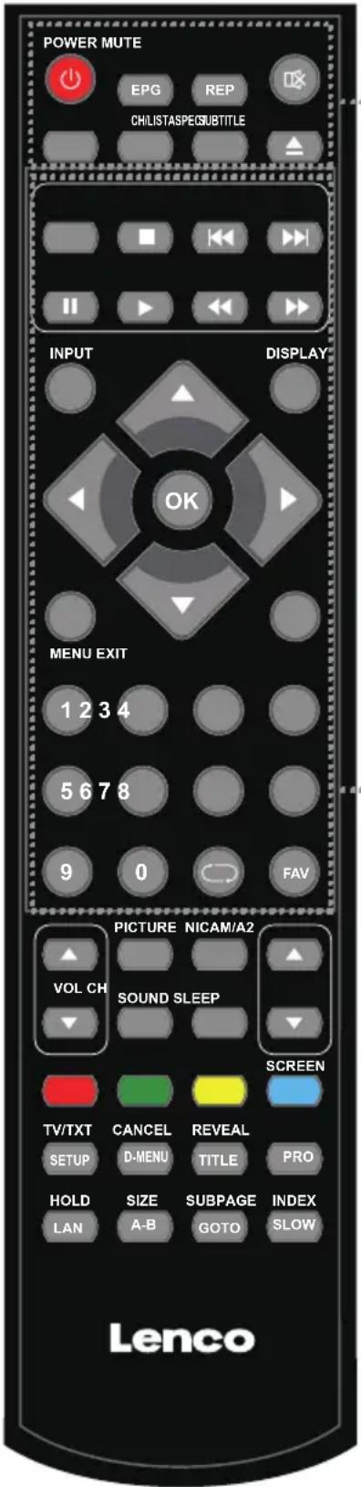 LENCO DVL3252 - Fernbedienung - 1