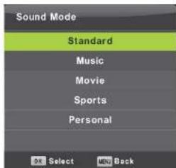 LENCO DVL3252 - Menu Audio - 2