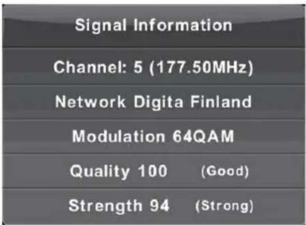 LENCO DVL3252 - Signal Information - 1