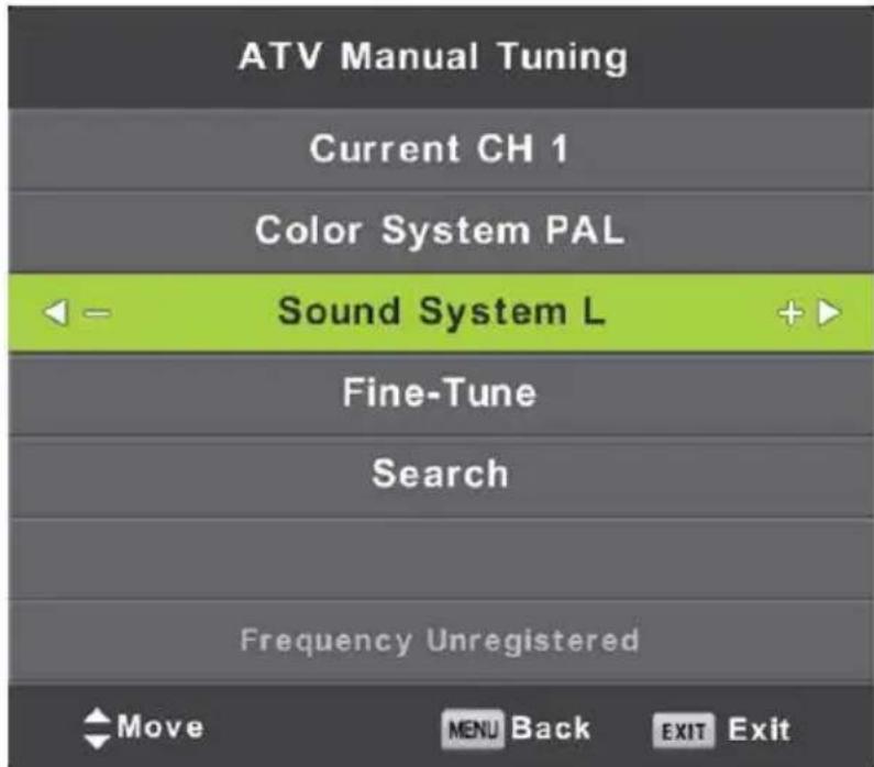 LENCO LED1922 - ATV Manual Tuning (Sintonizacion manual de ATV) - 1