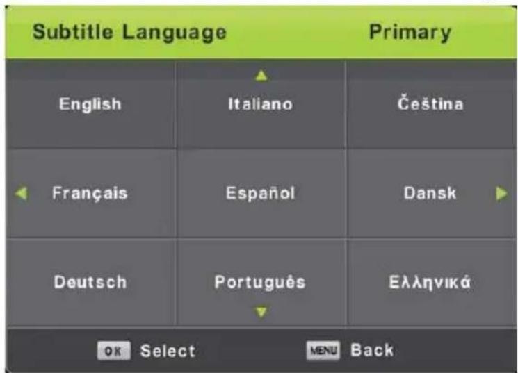 LENCO LED1922 - Subtitle Language - 1